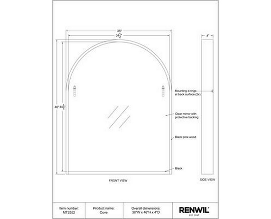 Cove Wall Mirror by Renwil
