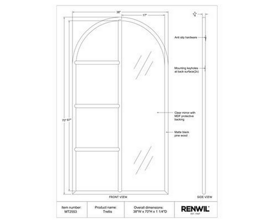 Trellis Wall Mirror by Renwil