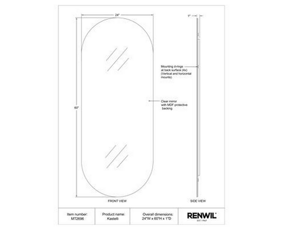 Kastelli Wall Mirror by Renwil