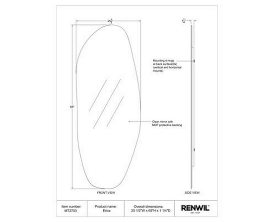 Erice Wall Mirror by Renwil