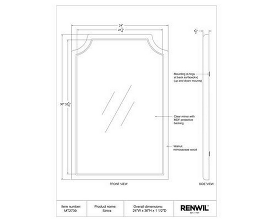 Sintra Wall Mirror by Renwil