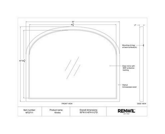 Kindra Wall Mirror by Renwil