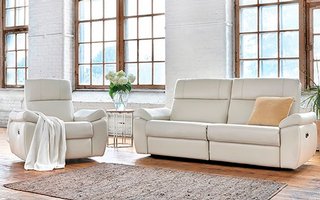 Sofa condo inclinable motorisé tête et pied de Elran