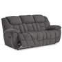 Fabric reclining sofa