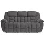 Fabric reclining sofa