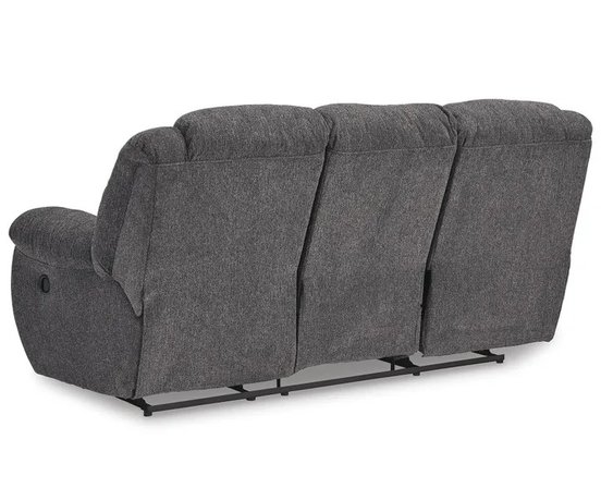 Fabric reclining sofa
