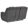 Fabric reclining loveseat