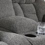 Fabric reclining loveseat
