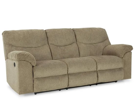 Fabric reclining sofa