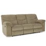 Fabric reclining sofa