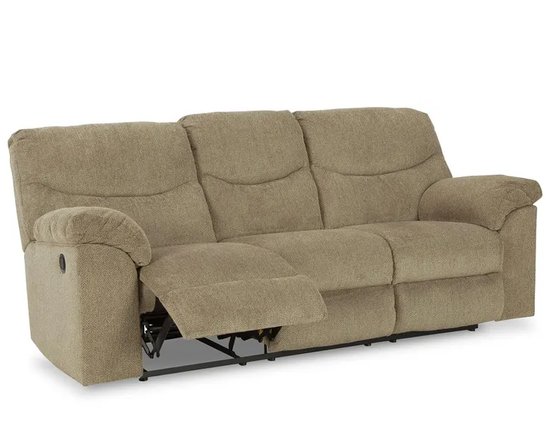 Fabric reclining sofa