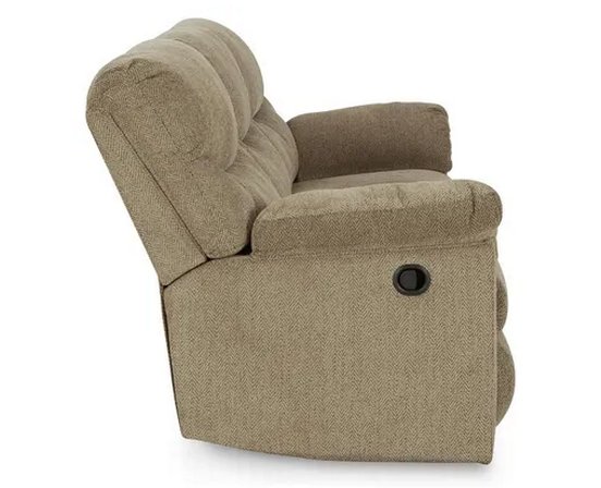 Fabric reclining sofa