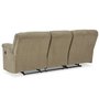 Fabric reclining sofa