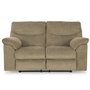 Fabric reclining loveseat