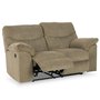 Fabric reclining loveseat