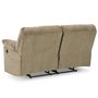 Fabric reclining loveseat