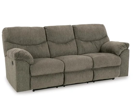 Fabric reclining sofa
