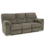Fabric reclining sofa