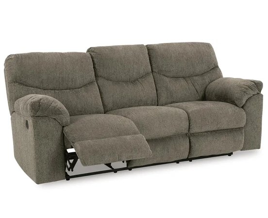 Fabric reclining sofa