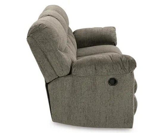Fabric reclining sofa