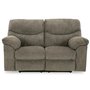 Fabric reclining loveseat