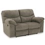 Fabric reclining loveseat