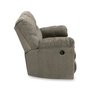 Fabric reclining loveseat