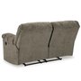 Fabric reclining loveseat