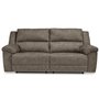 Fabric reclining sofa