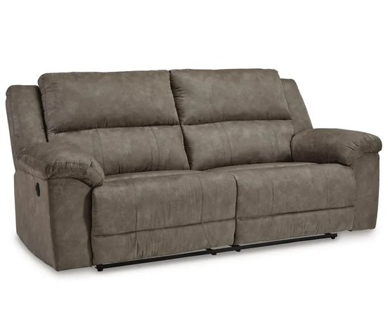 Fabric reclining sofa