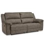 Fabric reclining sofa