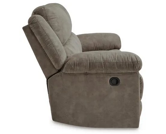 Fabric reclining sofa