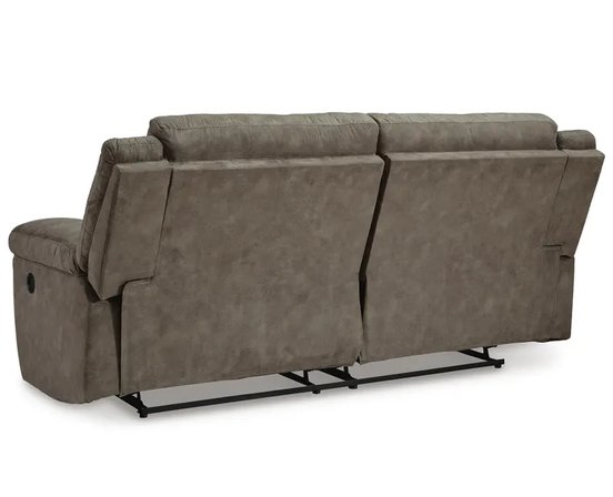 Fabric reclining sofa