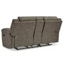 Fabric reclining loveseat