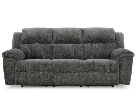 Fabric reclining sofa