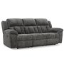 Fabric reclining sofa