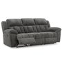 Fabric reclining sofa