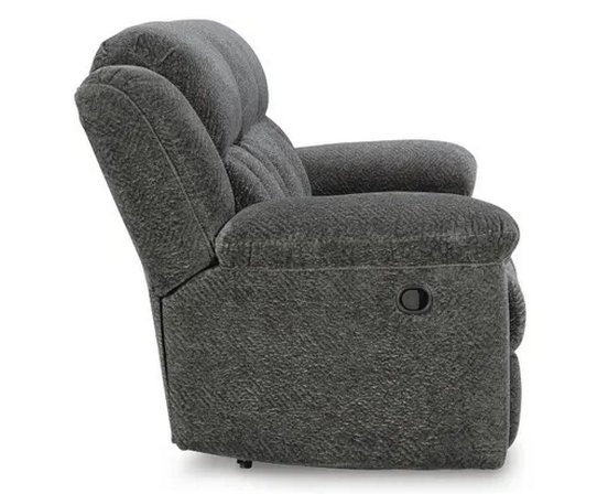 Fabric reclining sofa