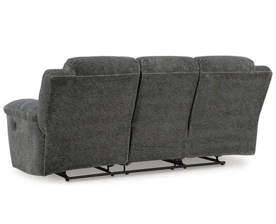 Fabric reclining sofa