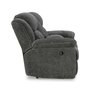Fabric reclining loveseat