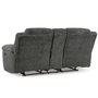 Fabric reclining loveseat
