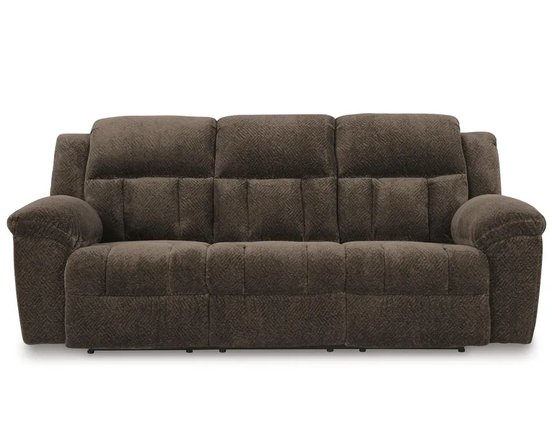 Fabric reclining sofa