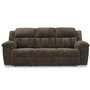 Fabric reclining sofa