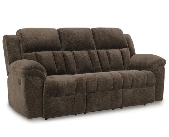 Fabric reclining sofa