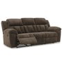 Fabric reclining sofa