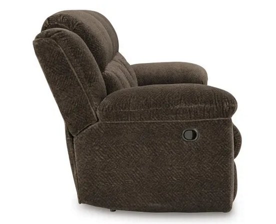 Fabric reclining sofa