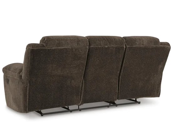 Fabric reclining sofa