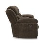 Fabric reclining loveseat