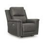 Leather combo recliner