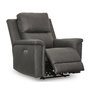Leather combo recliner